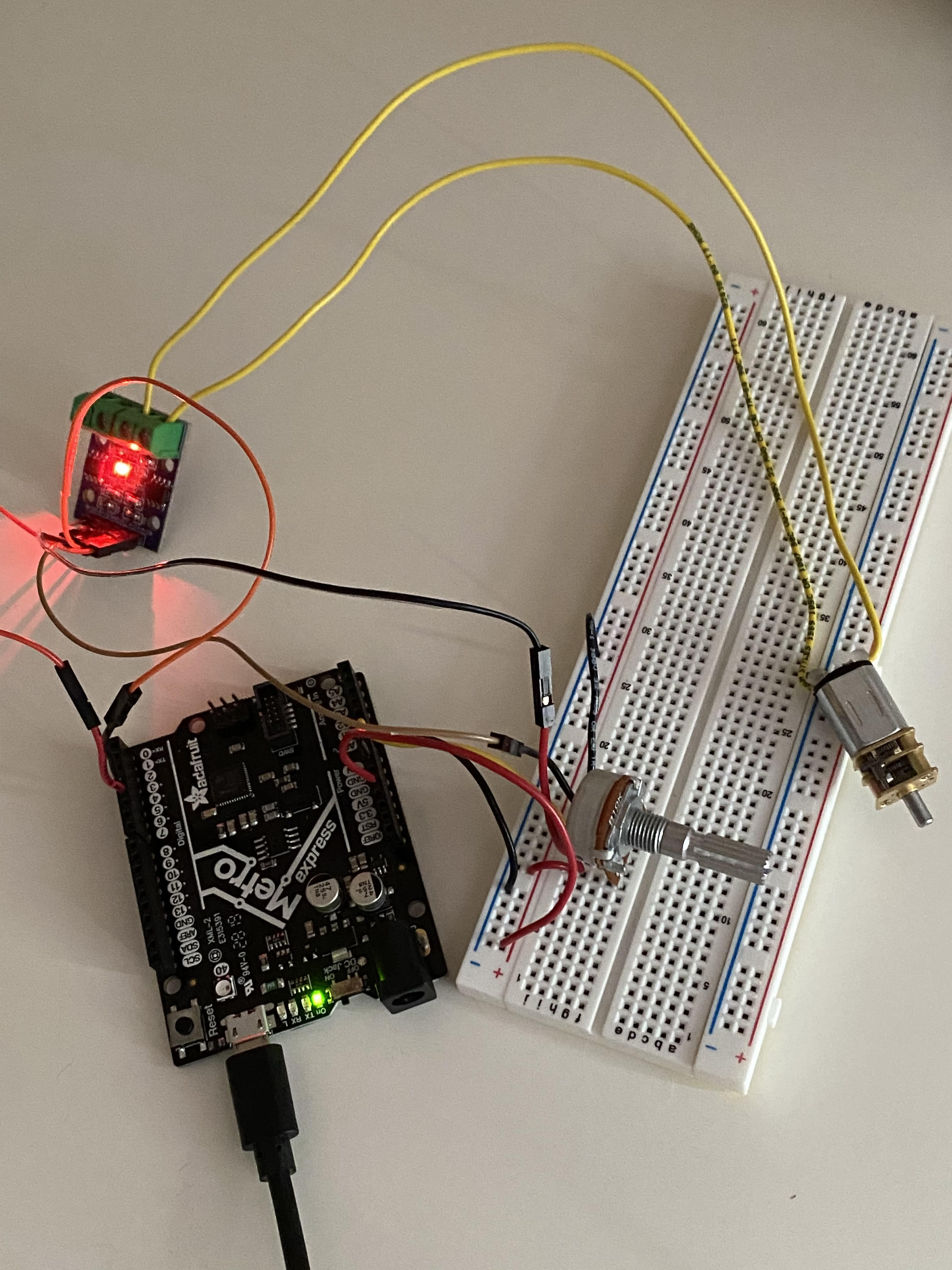 motor breadboard circuit